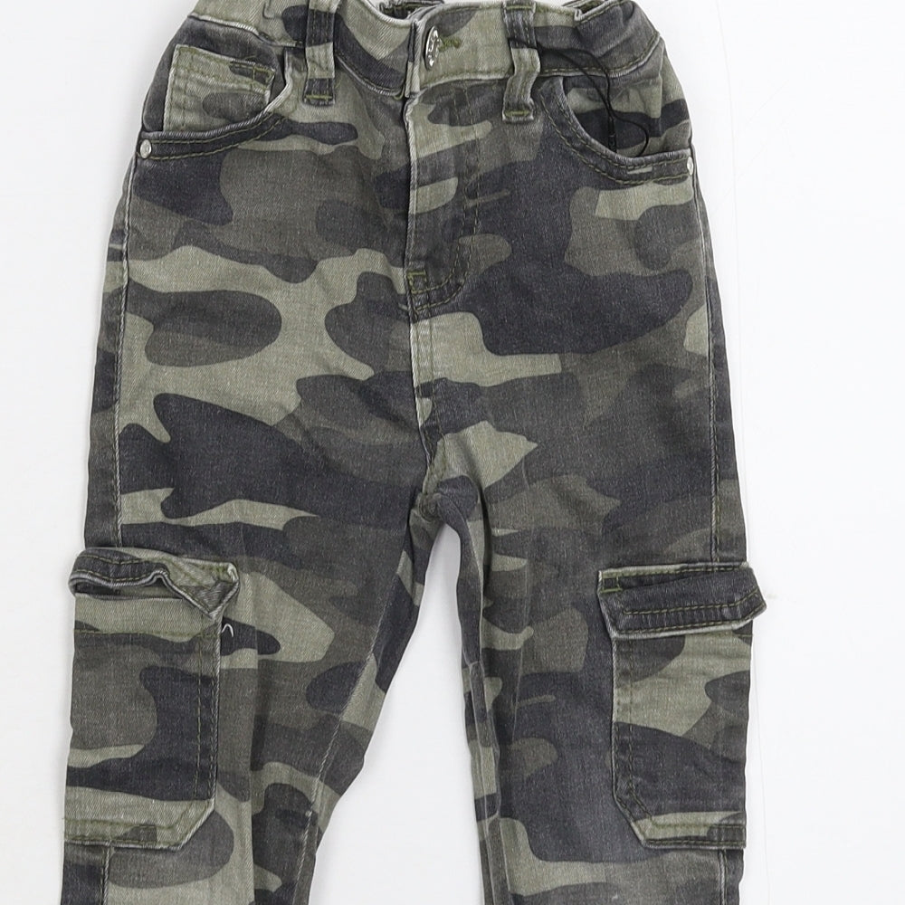 Denim & Co. Boys Multicoloured Camouflage  Skinny Jeans Size 4-5 Years