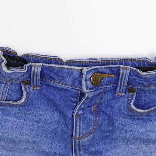 River Island Girls Blue  Denim Hot Pants Shorts Size 3-4 Years