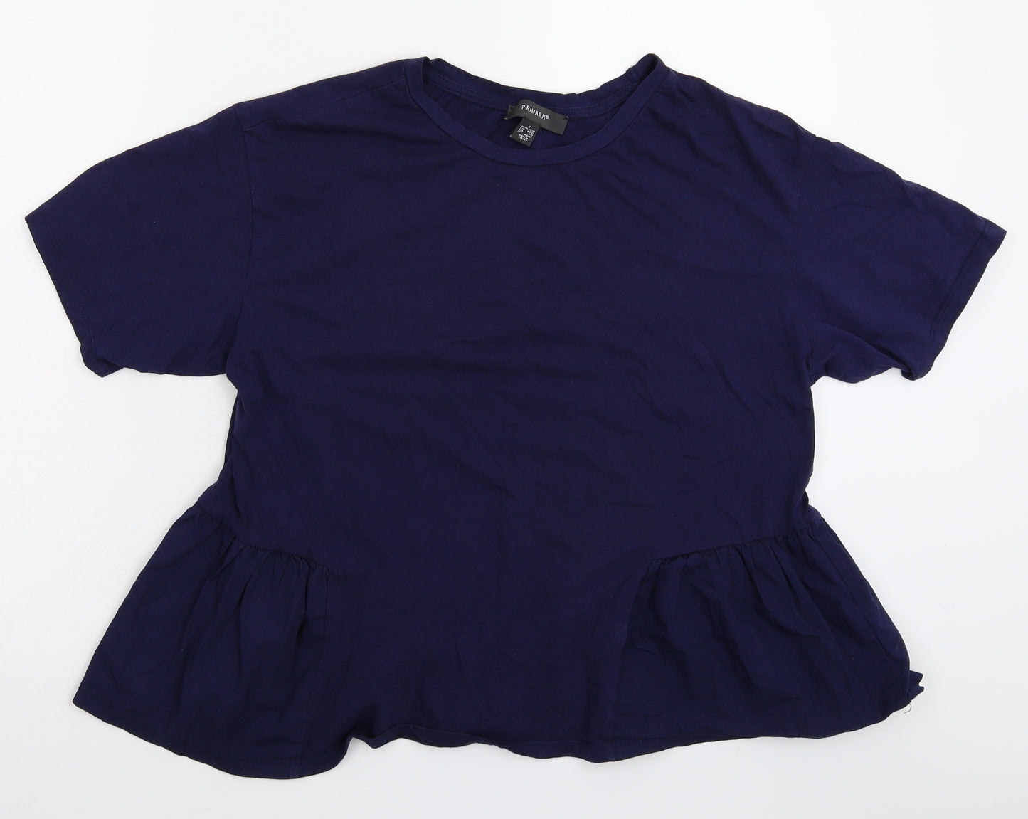 Primark Womens Blue   Basic T-Shirt Size 14