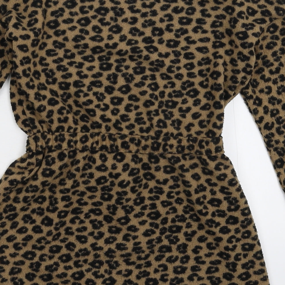 H&M Girls Multicoloured Animal Print  Jumper Dress  Size 3-4 Years