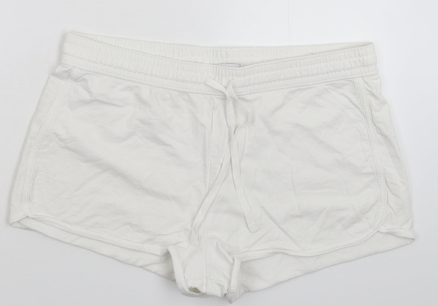 Matalan Womens White   Sweat Shorts Size 14