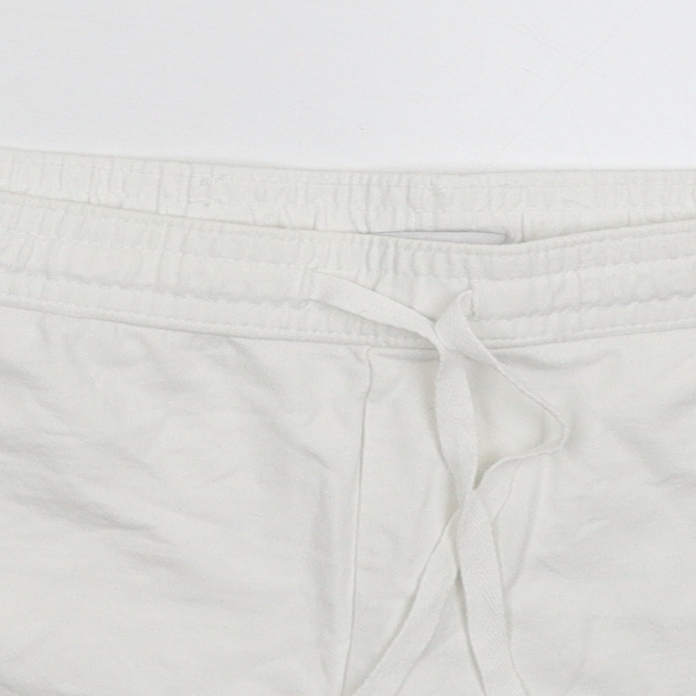 Matalan Womens White   Sweat Shorts Size 14