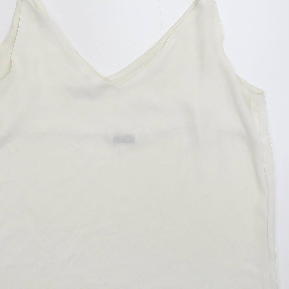 Papaya Womens White   Basic Tank Size 14