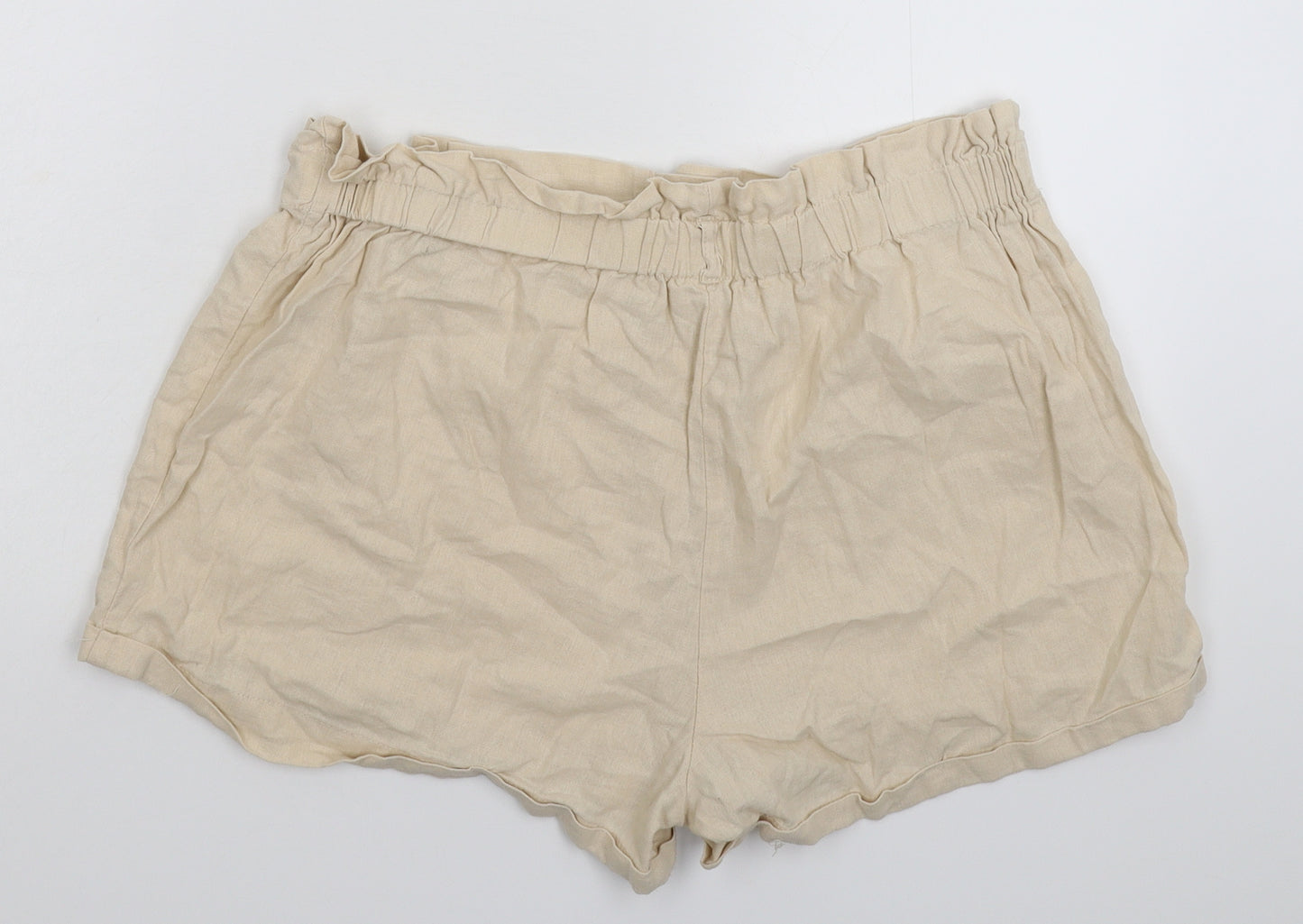 Primark Womens Beige   Hot Pants Shorts Size 14