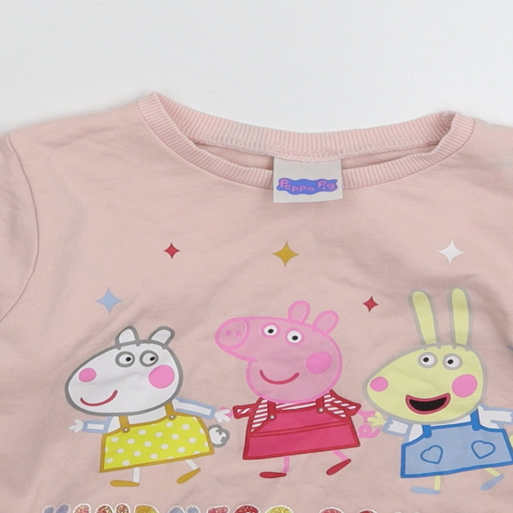 George Girls Pink   Pullover Sweatshirt Size 3 Years