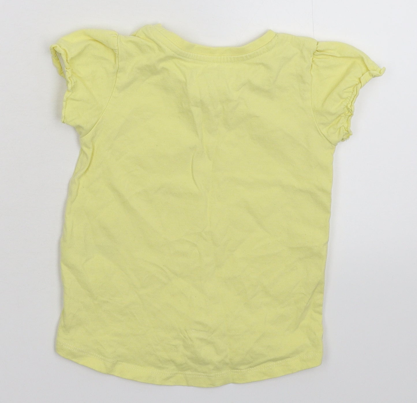 Nutmeg Girls Yellow   Basic T-Shirt Size 3-4 Years