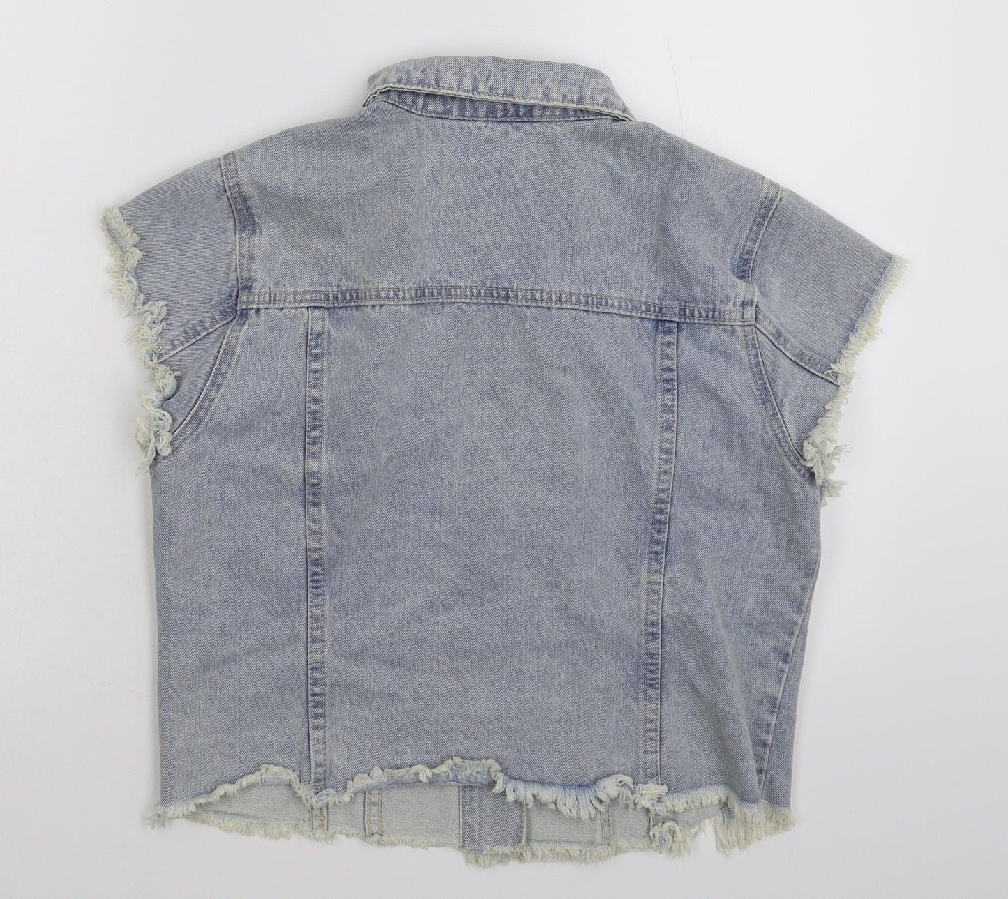 Glamorous Womens Blue  Denim Gilet Jacket Size 12