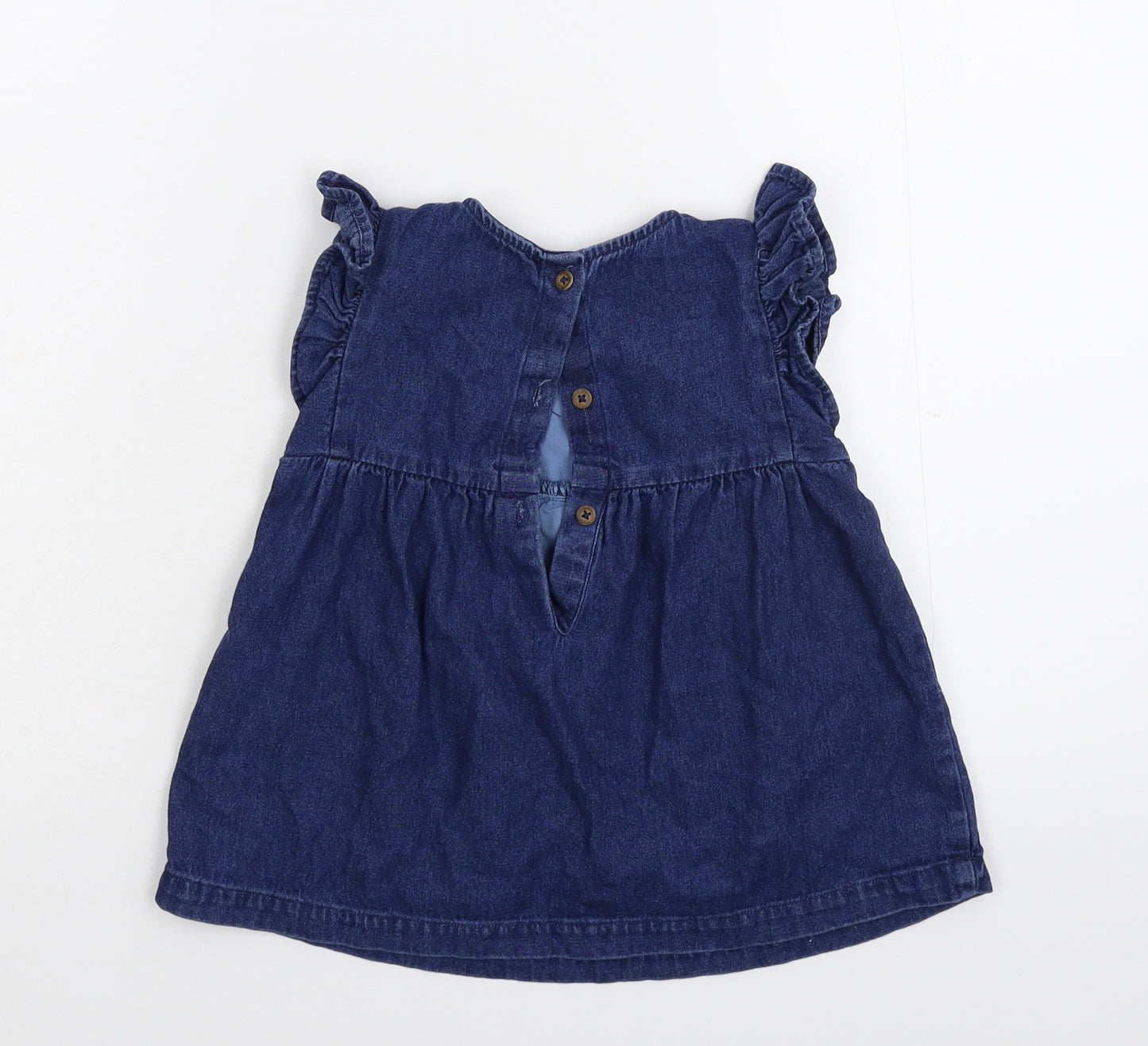 Matalan Girls Blue  Denim Fit & Flare  Size 2-3 Years