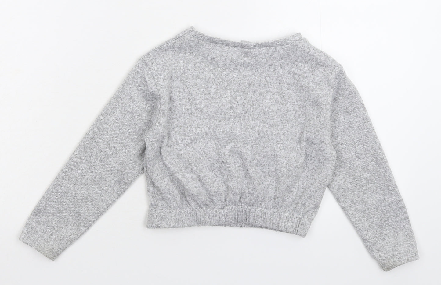 Matalan Girls Grey   Pullover Jumper Size 4 Years