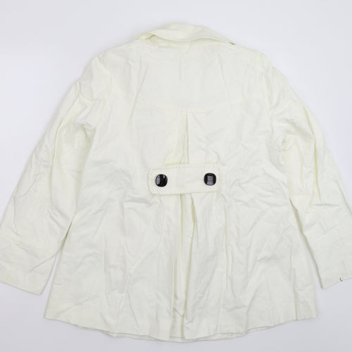 Atmosphere Womens White   Pea Coat Coat Size 14