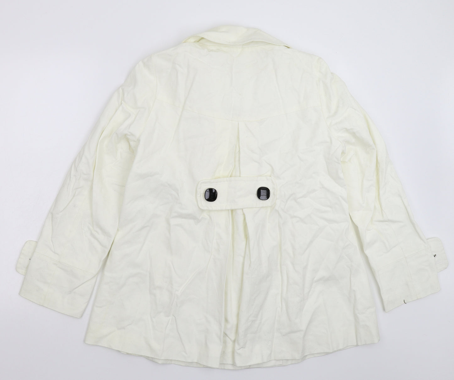 Atmosphere Womens White   Pea Coat Coat Size 14
