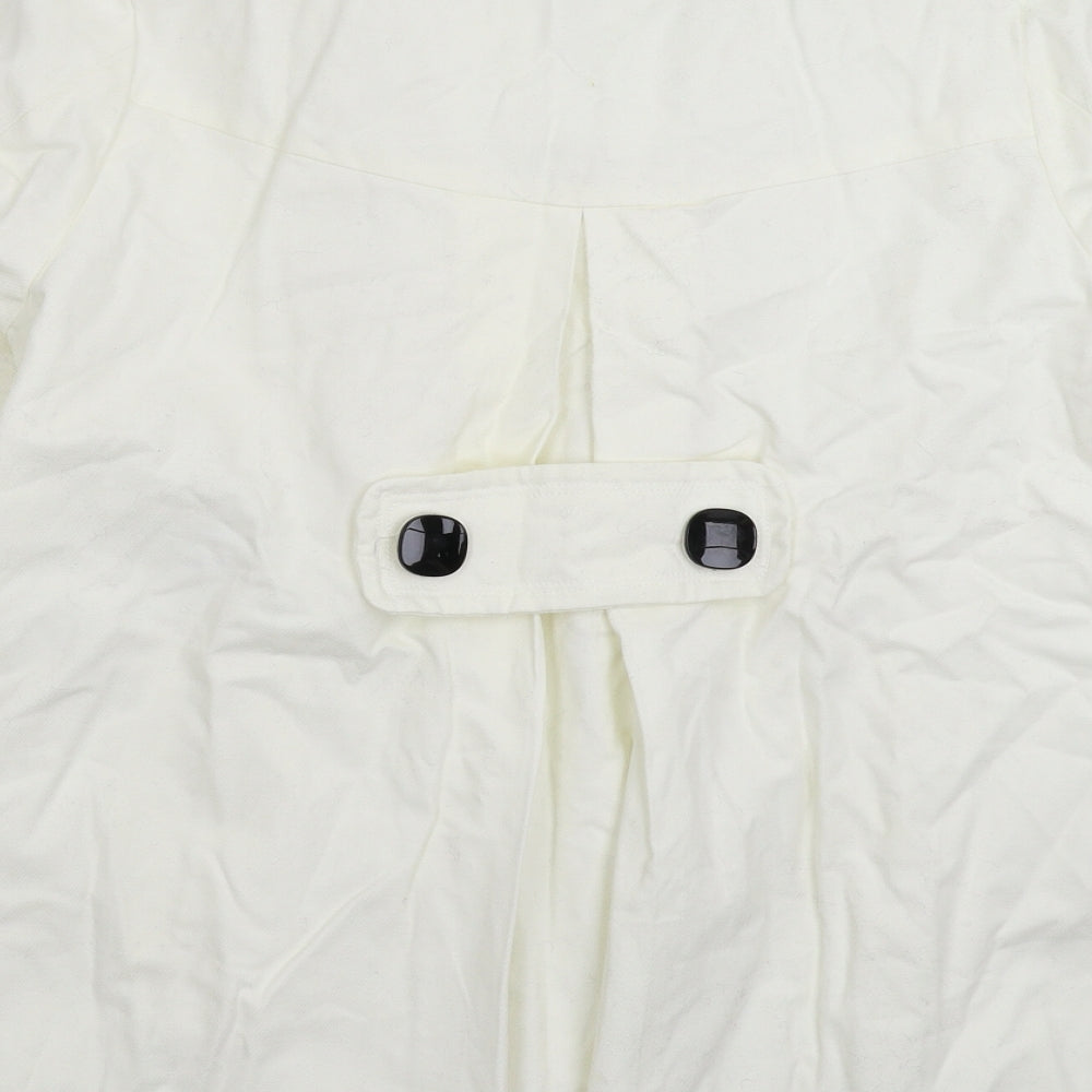Atmosphere Womens White   Pea Coat Coat Size 14