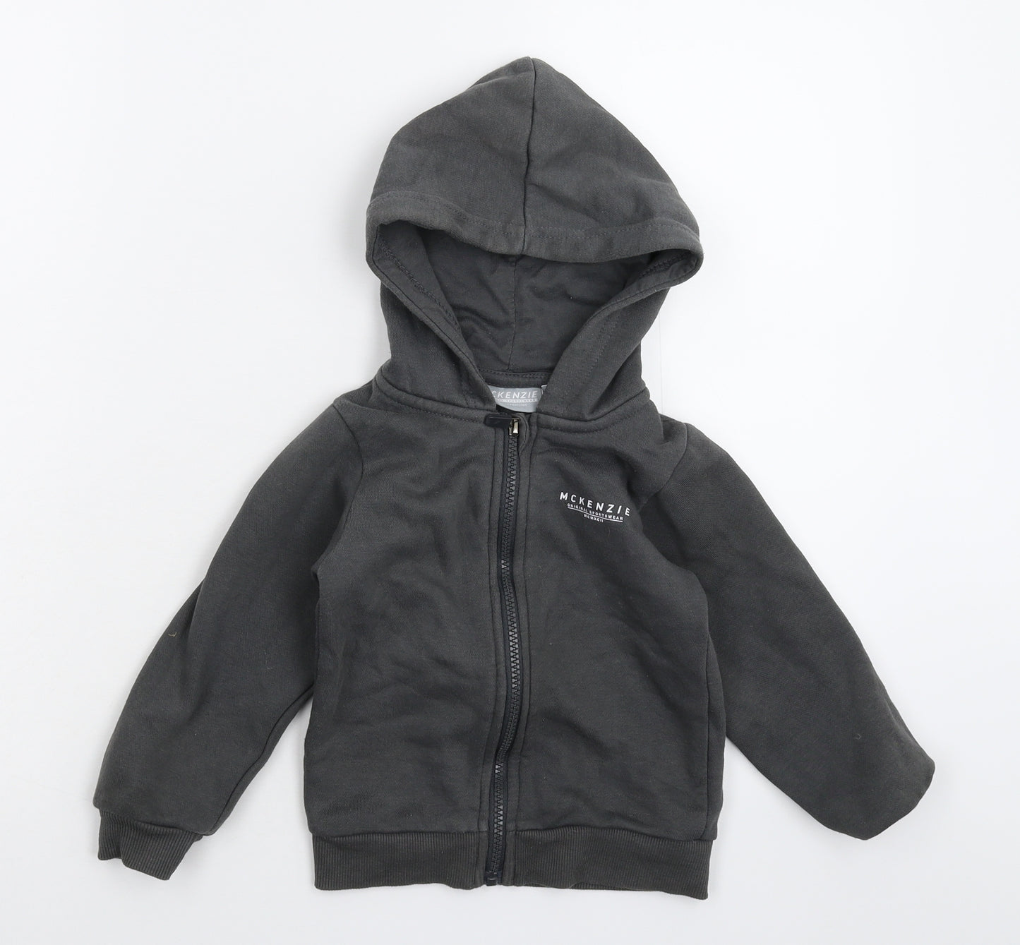 McKenzie Boys Grey   Full Zip Hoodie Size 4-5 Years