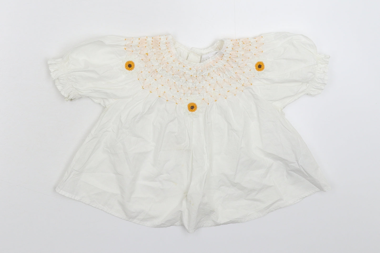 Zara Girls White   Shirt Dress  Size 18-24 Months