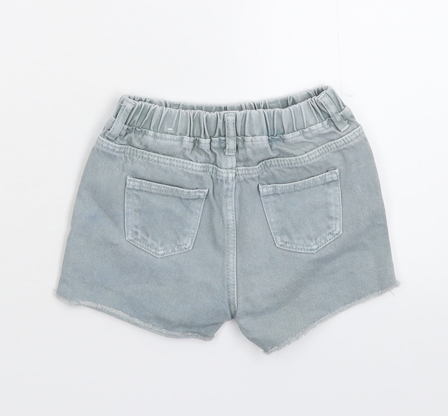 Zara Girls Grey  Denim Hot Pants Shorts Size 2-3 Years