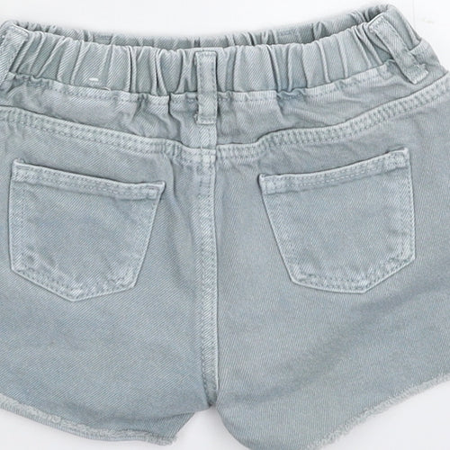Zara Girls Grey  Denim Hot Pants Shorts Size 2-3 Years