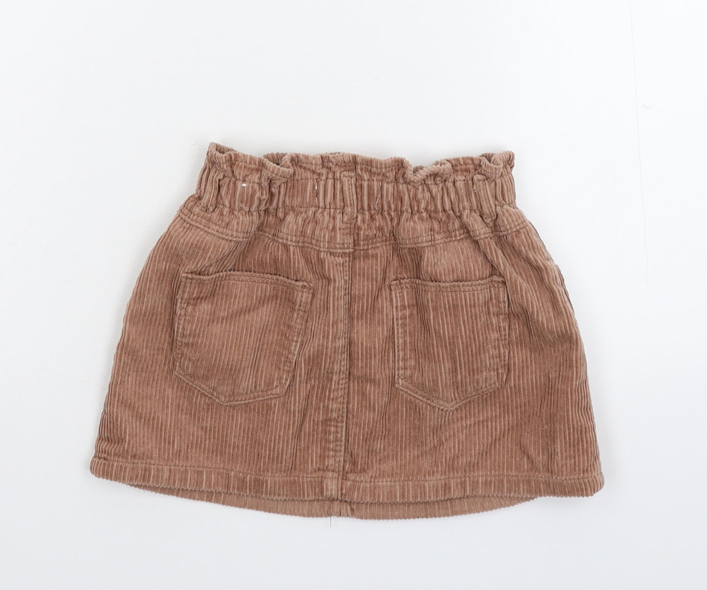 Zara Girls Beige  Corduroy A-Line Skirt Size 3-4 Years