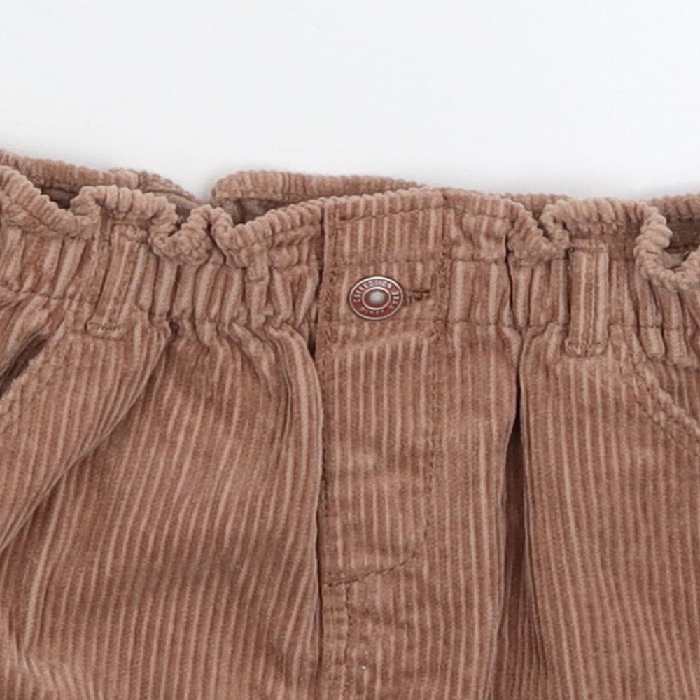 Zara Girls Beige  Corduroy A-Line Skirt Size 3-4 Years