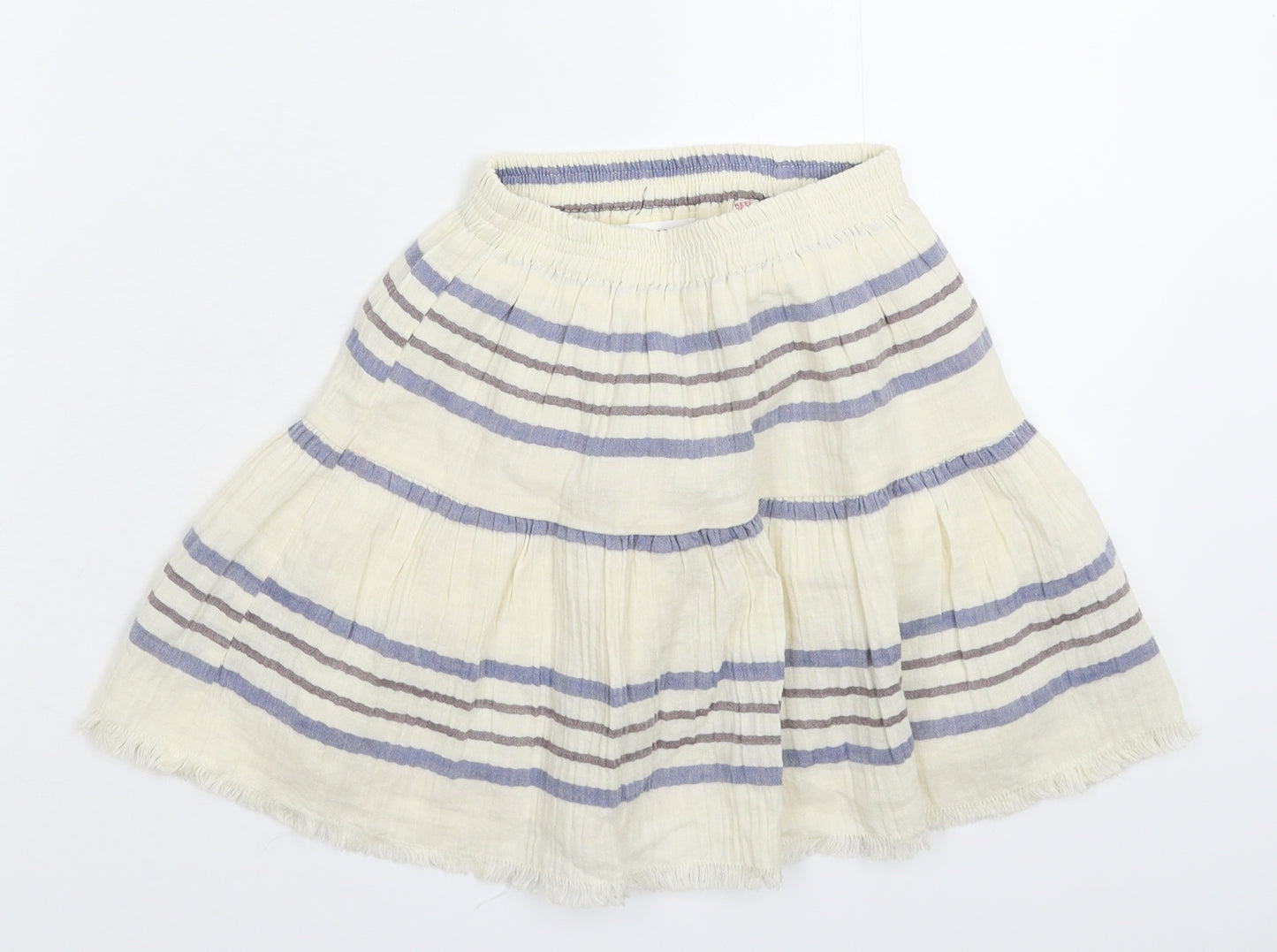 Zara Girls White Striped  Flare Skirt Size 2-3 Years