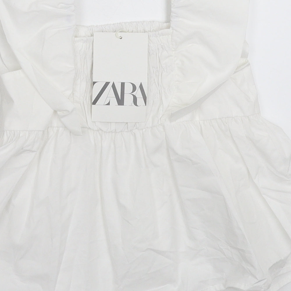 Zara Girls White   Fit & Flare  Size 2-3 Years