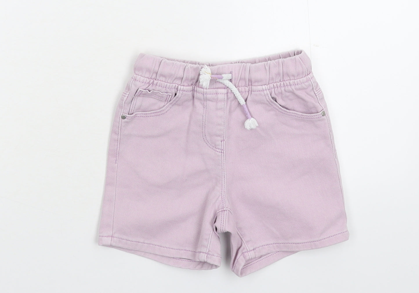 NEXT Girls Pink  Denim Hot Pants Shorts Size 2-3 Years