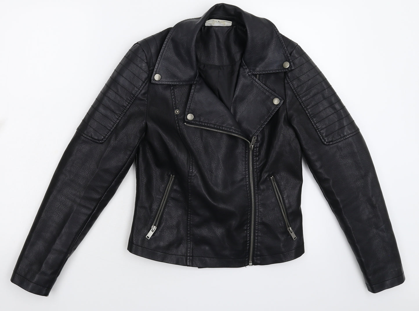 Noisy may Womens Black   Jacket  Size M  - Faux Leather