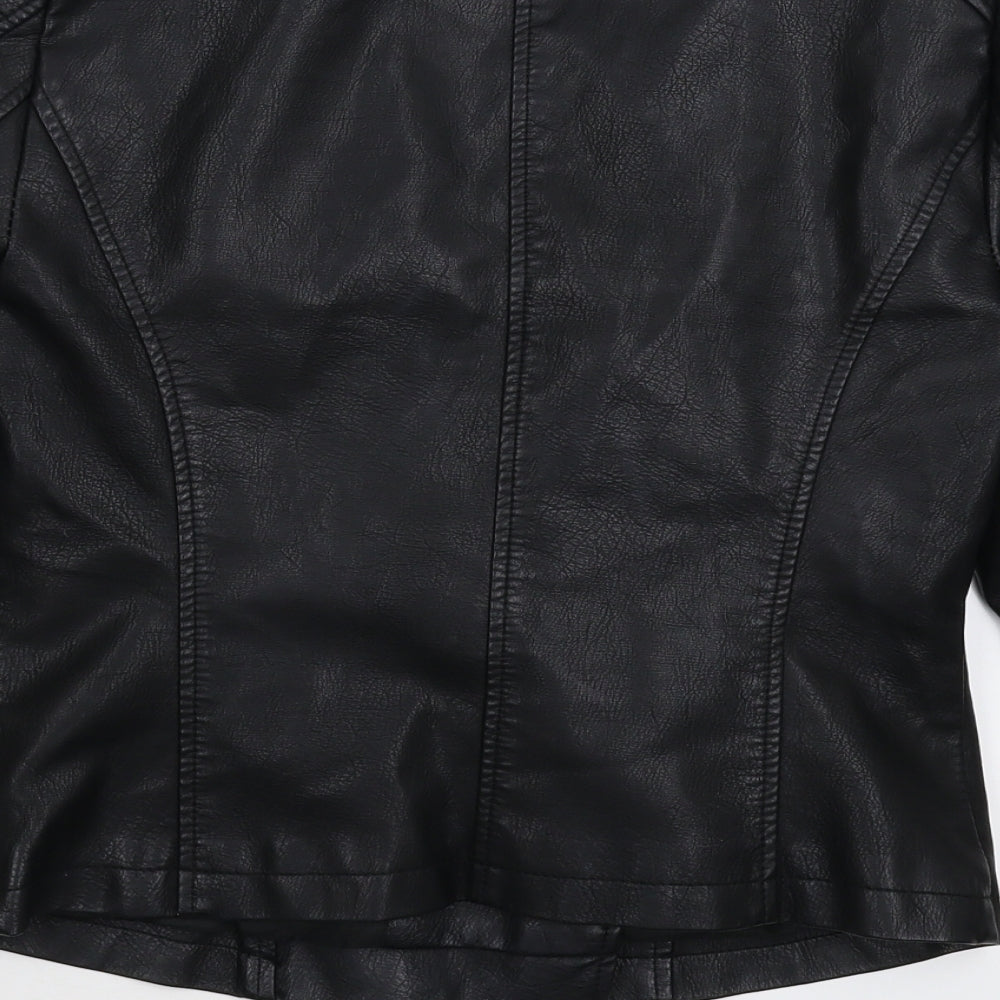 Noisy may Womens Black   Jacket  Size M  - Faux Leather