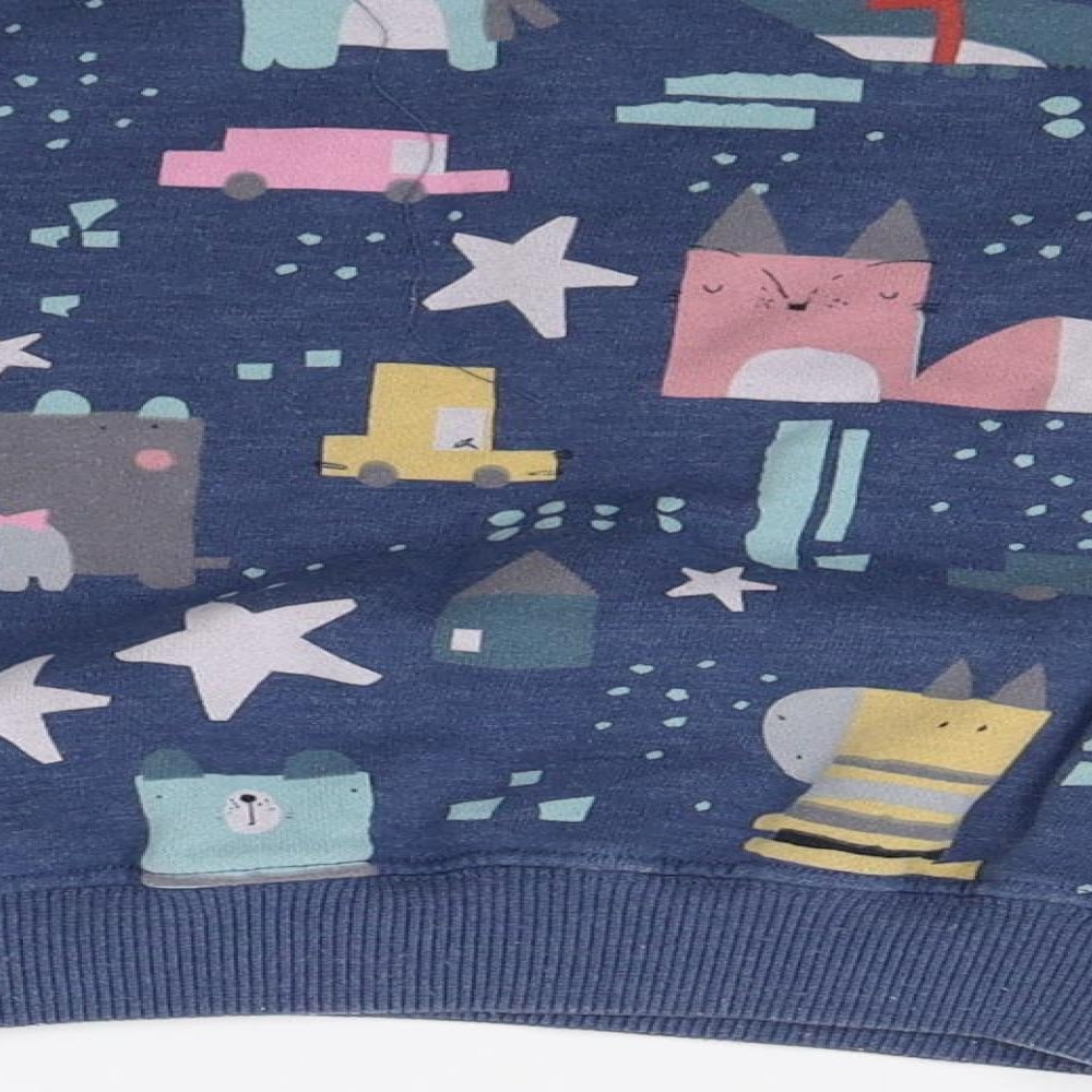 NEXT Boys Blue   Pullover Sweatshirt Size 4-5 Years  - Dogs