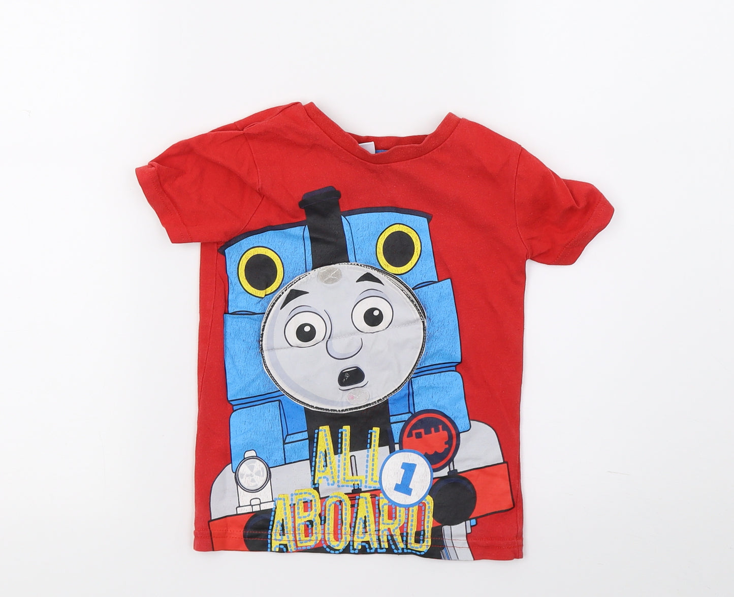 George Boys Red   Basic T-Shirt Size 2-3 Years  - Thomas & Friends