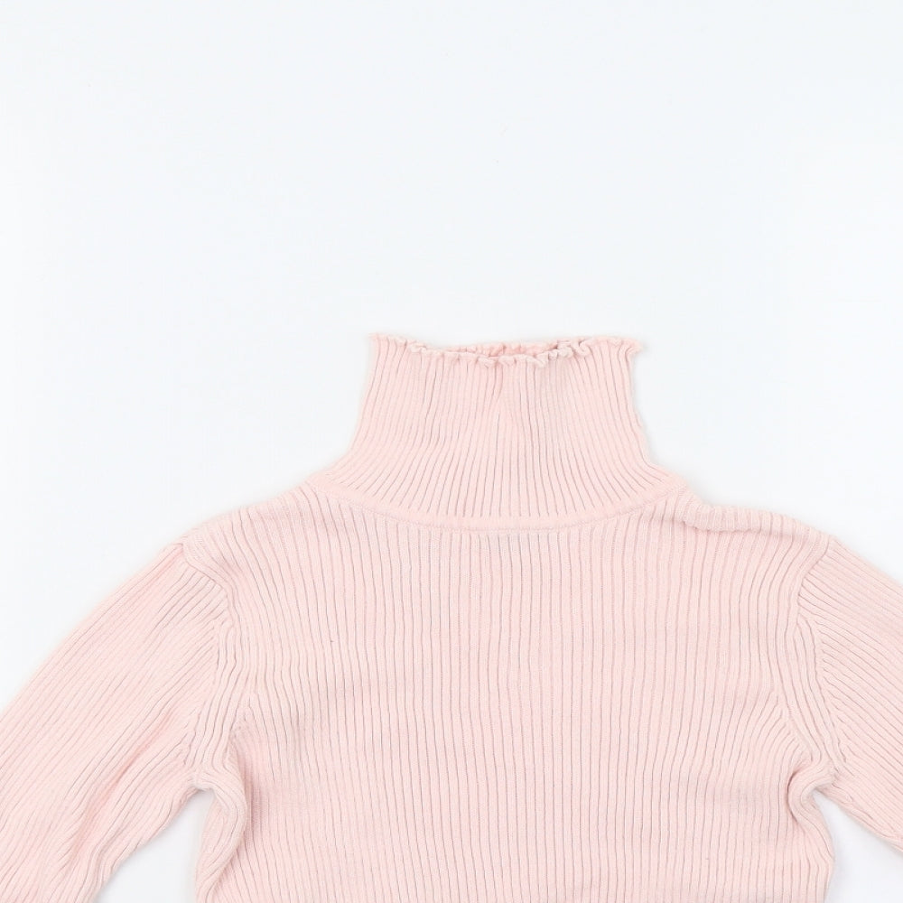 George Girls Pink  Knit Pullover Jumper Size 5-6 Years