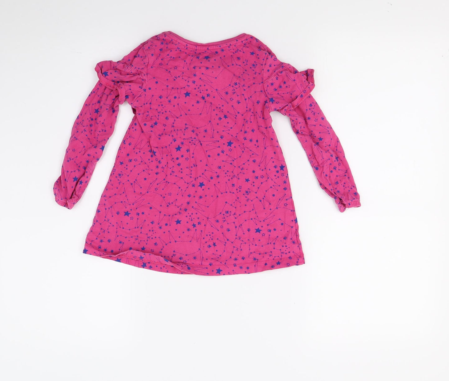 TU Girls Red  Jersey A-Line  Size 3-4 Years  - Star print