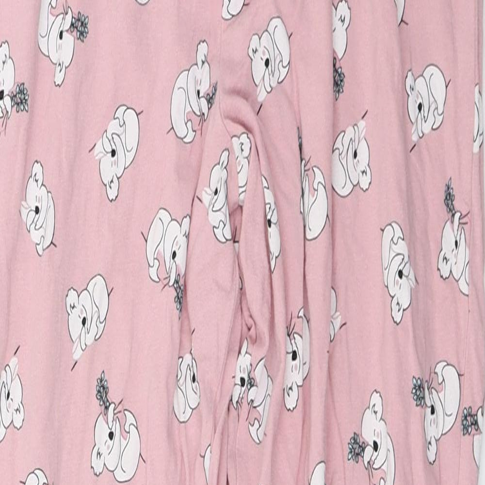 F&F Womens Pink  Jersey Jogger Trousers Size 16 L27 in - Koala Bear
