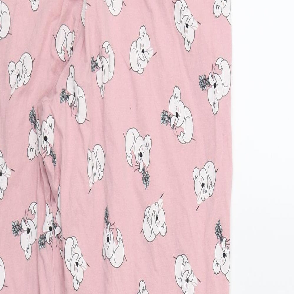F&F Womens Pink  Jersey Jogger Trousers Size 16 L27 in - Koala Bear