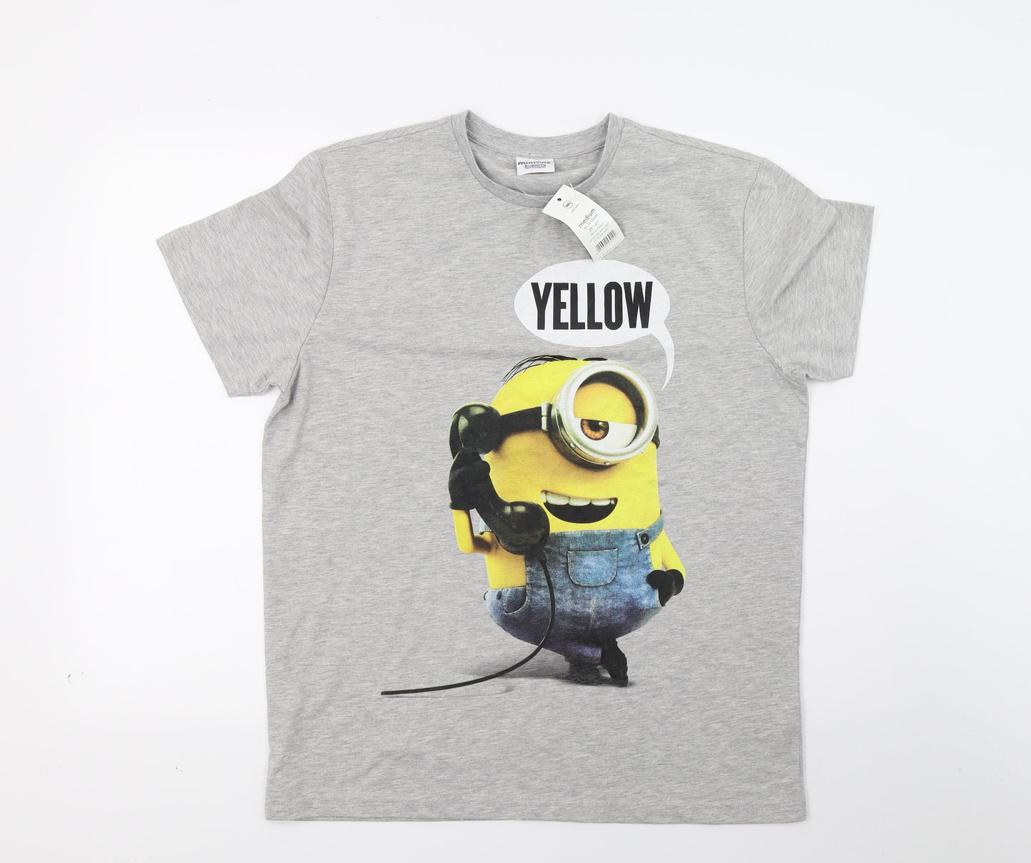 George Mens Grey    T-Shirt Size M  - Minion