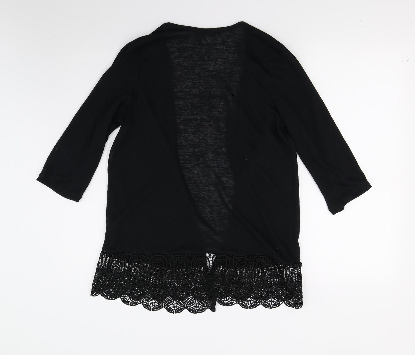 George Womens Black  Knit Cardigan Jumper Size 12