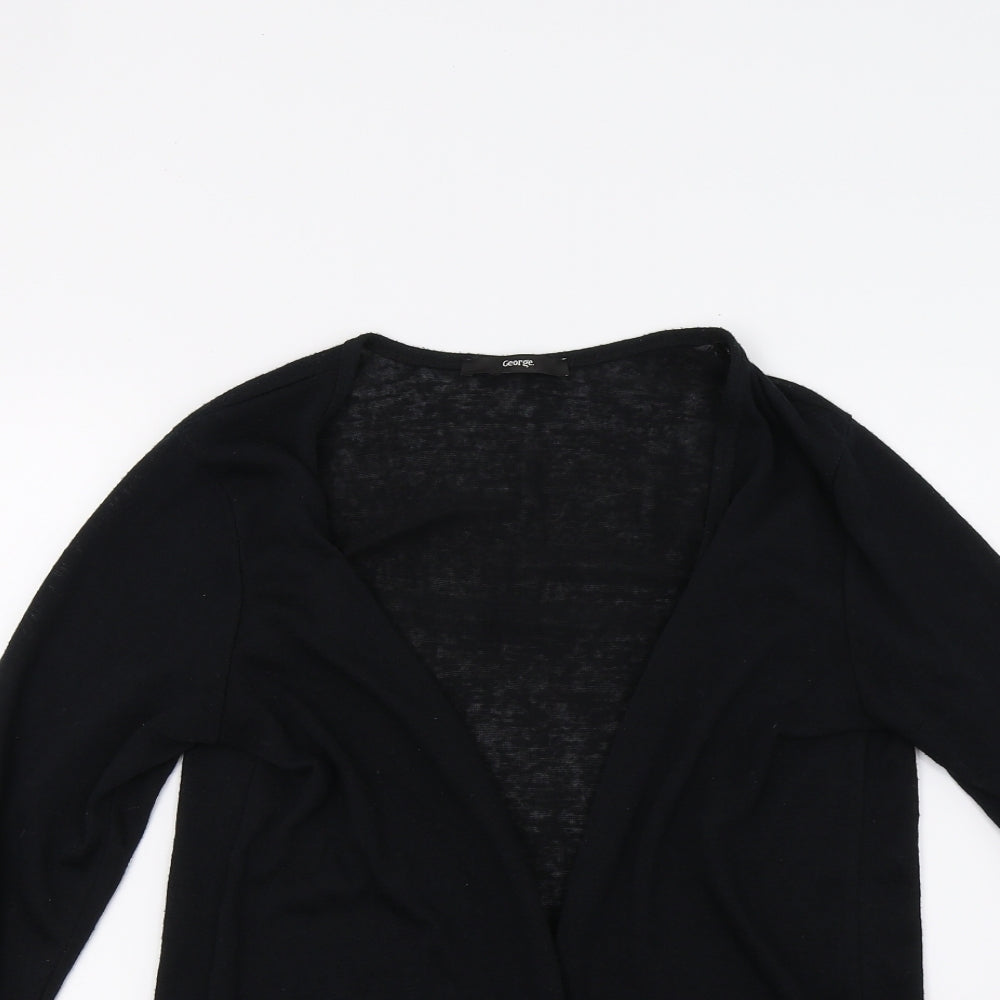 George Womens Black  Knit Cardigan Jumper Size 12
