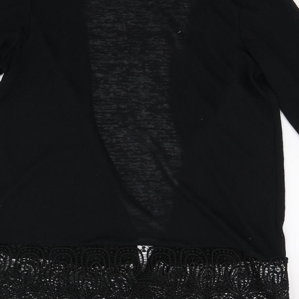 George Womens Black  Knit Cardigan Jumper Size 12