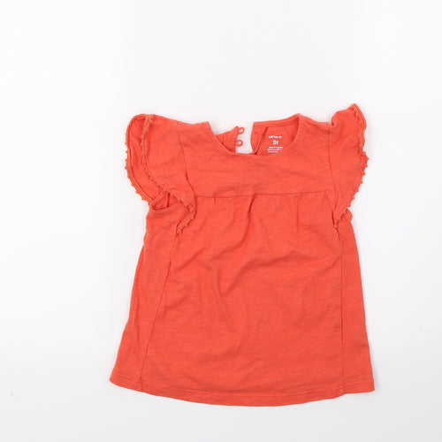 Carters Girls Orange   Basic Tank Size 5 Years