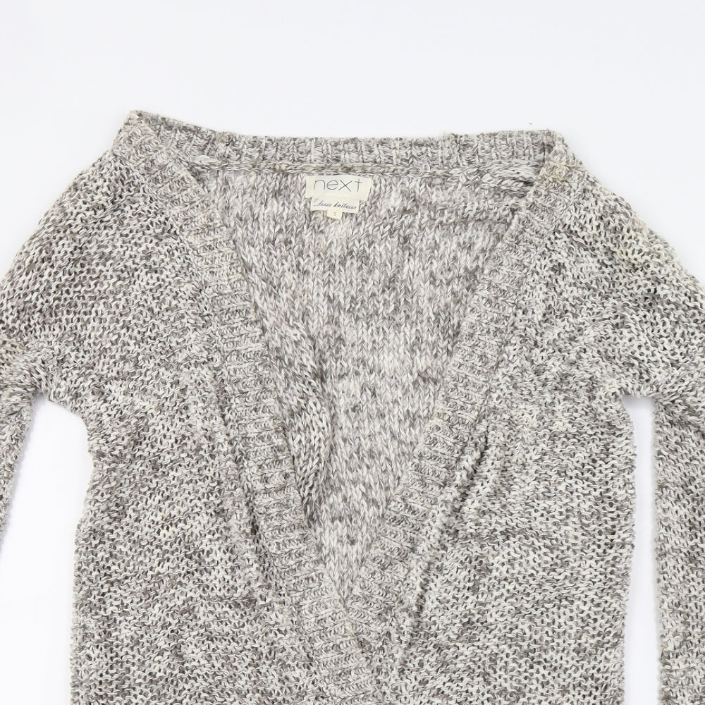 NEXT Womens Brown  Knit Cardigan Jumper Size S