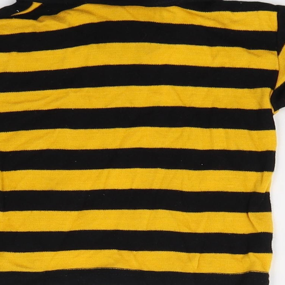 Wasps Boys Black Striped  Basic Polo Size 6-9 Months  - Wasps Rugby