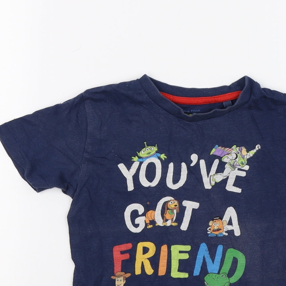 NEXT Boys Blue  Jersey Basic T-Shirt Size 4-5 Years  - toy story 4
