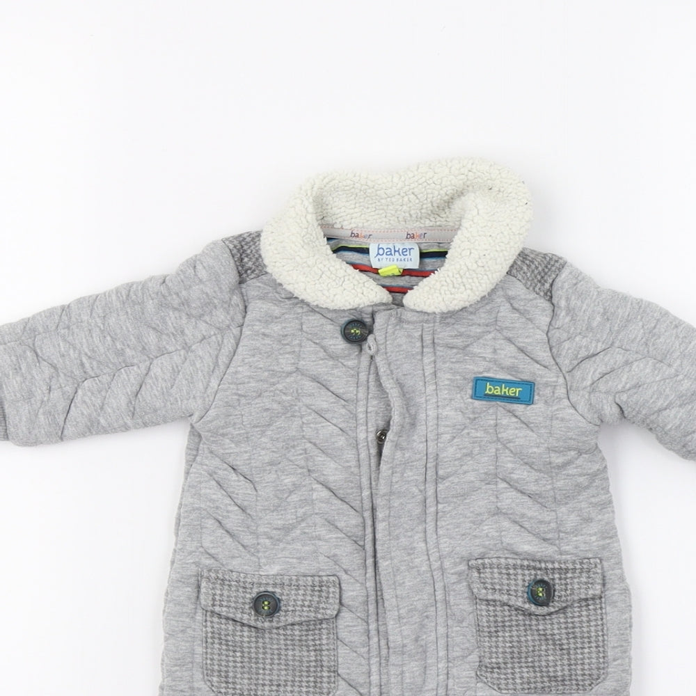 Ted Baker Boys Grey   Babygrow One-Piece Size 3-6 Months