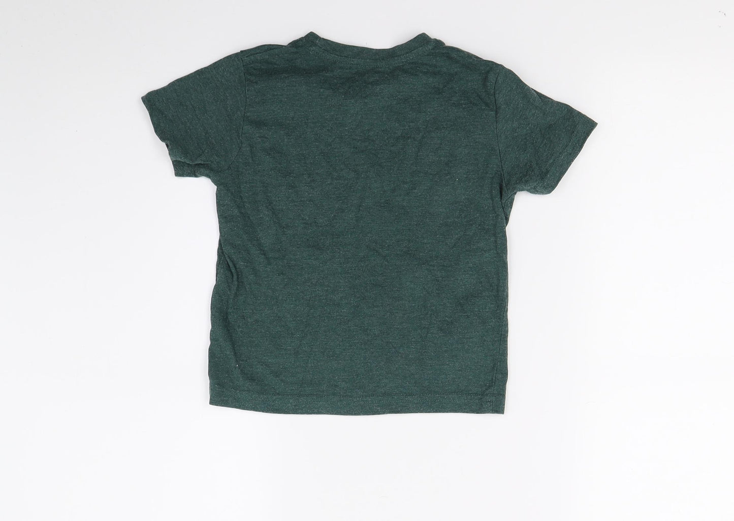 Primark Boys Green   Basic T-Shirt Size 3-4 Years  - New York