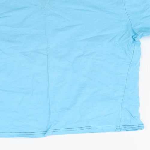 Primark Boys Blue  Jersey Basic T-Shirt Size 6-7 Years  - football