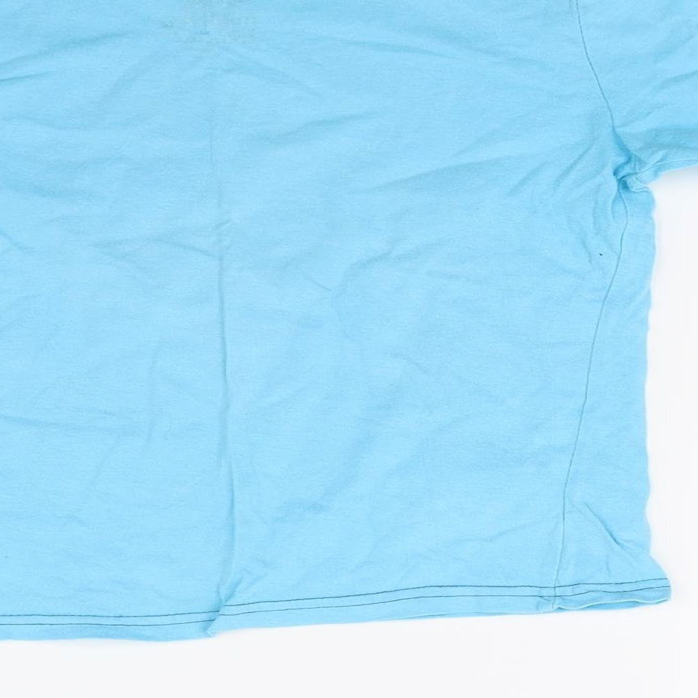 Primark Boys Blue  Jersey Basic T-Shirt Size 6-7 Years  - football