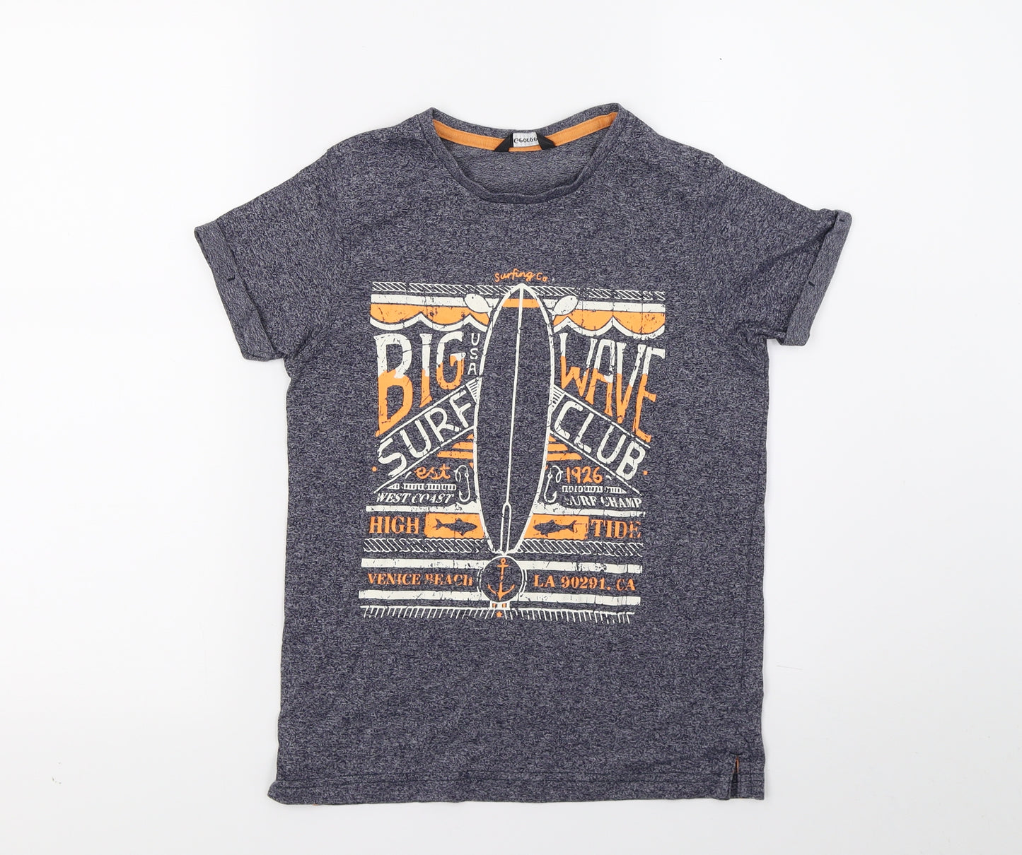 George Boys Blue   Basic T-Shirt Size 9-10 Years  - Big wave