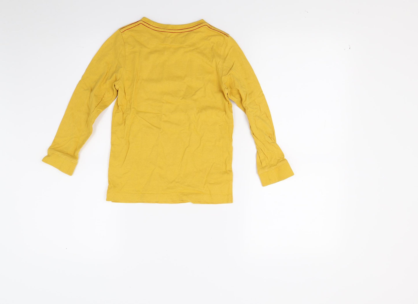 Mothercare Boys Yellow   Pullover Sweatshirt Size 6-7 Years  - rocky mountains