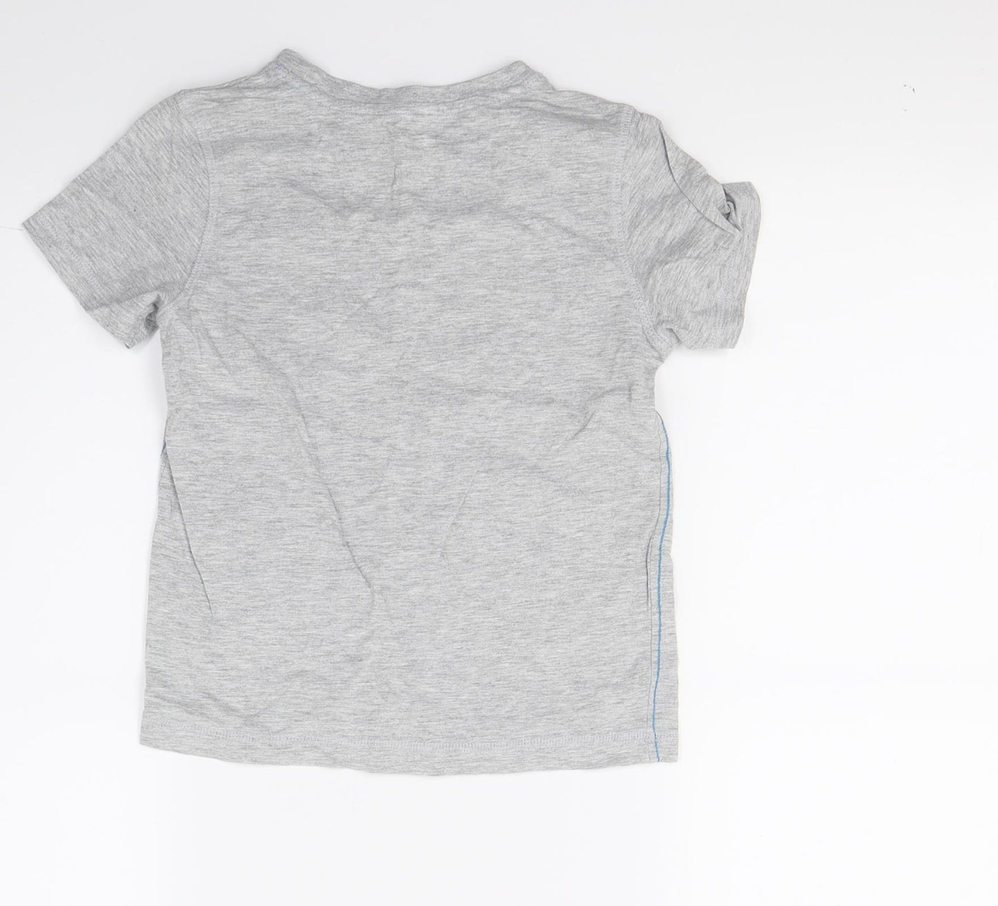 F&F Boys Grey   Basic T-Shirt Size 5-6 Years  - Motorbike
