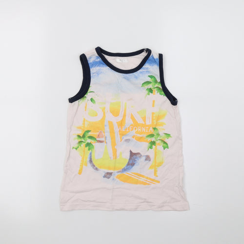 Preworn Boys Pink   Basic Tank Size 5-6 Years  - California