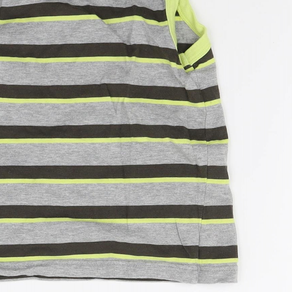 Cherokee Girls Grey Striped Jersey Basic Tank Size 2-3 Years